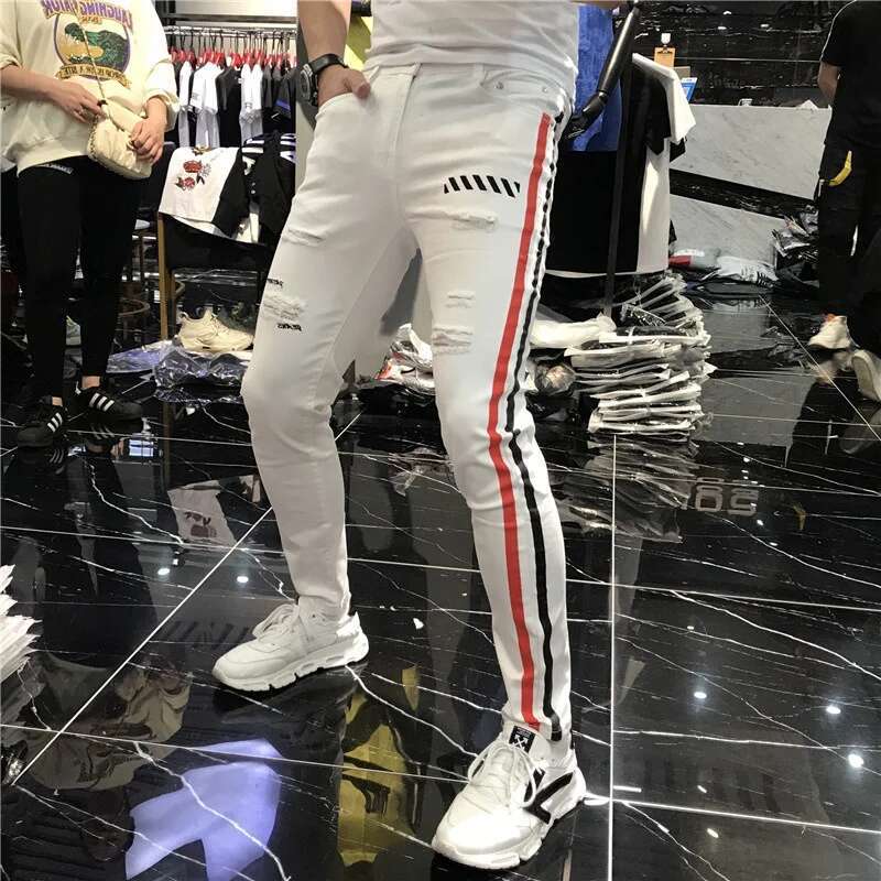 Streetwear Brand Joggers - Jeans da uomo elasticizzati Primavera 2021