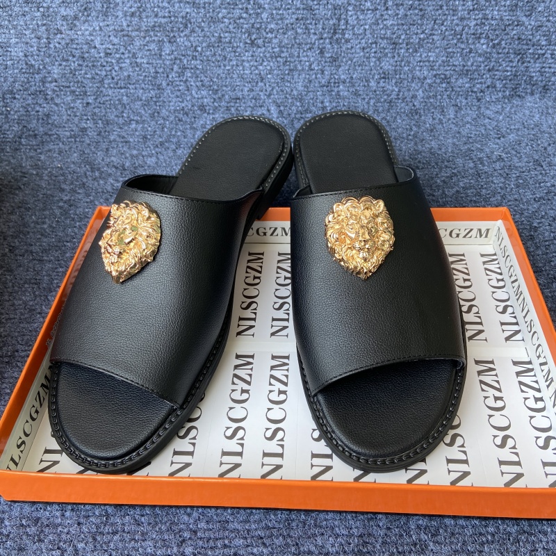 Streetwear Brand Luxury - scarpe originali di marca pantofole nere